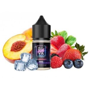 نیکوتین سالت توت فرنگی هلو یخ بی ال وی کی | BLVK berry Peach Iced